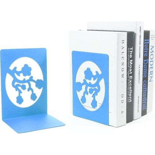 Book Ends Creative Tree Silhouettes Metal Book Holders Decorative Heavy Duty DVD Albums Storage Holder for Home Shelf DU