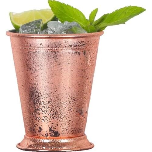 Stainless Steel 400 ml 14 oz Drinkware Cocktail Cup Mint Julep Cups Silver Gold Mug Barware Cups