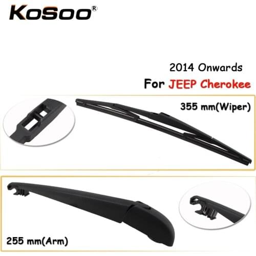 KOSOO Auto Rear Car Wiper Blade For JEEP Cherokee,355mm 2014 Onwards Rear Windshield Wiper Blades Arm,Car Accessories Styling