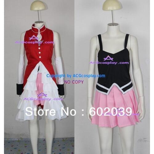 Puella Magi Madoka Magica Kyoko Sakura Cosplay Costume include boots cover