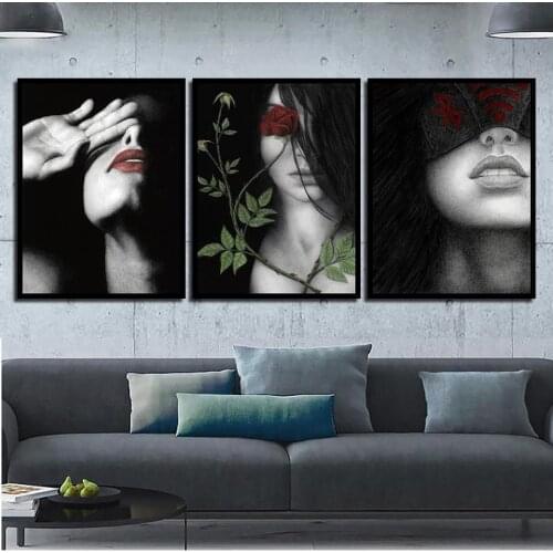 Fashion Character Girl HD Home Decor Painting Space Art Wall Nordic Style Canvas Prints Poster Modern Picture For Living Room