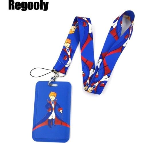 Little Prince Art Cartoon Anime Fashion Lanyards Bus ID Name Work Card Holder Accessories Decorations Kids Gifts