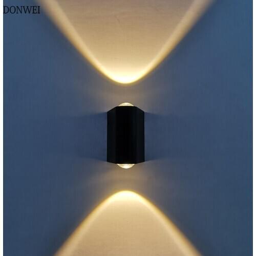 Modern 4W COB LED Wall Lamp Indoor Outdoor Simple Style Aluminum Wall Lights for Bedroom Hallway Porch Balcony AC85-265V