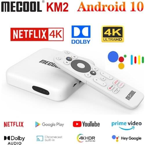 KM2 For Netflix 4K Android TV Box Amlogic S905X2 2GB DDR4 USB3.0 SPDIF Ethernet WiFi Prime Video HDR 10 Widevine L1 TVBOX