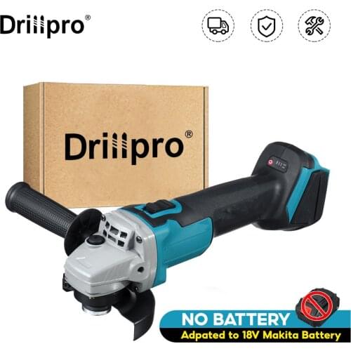 125/100mm High Efficiency Brushless Electric Angle Grinder Polishing Machine DIY Woodworking Power Tool For 18V Makita Battery