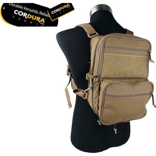 Outdoor RG/CB TMC 410 Flatpack Tactical Vest Molle Bag Pouch Dual-use Zipper Backpack CORDURA fabric