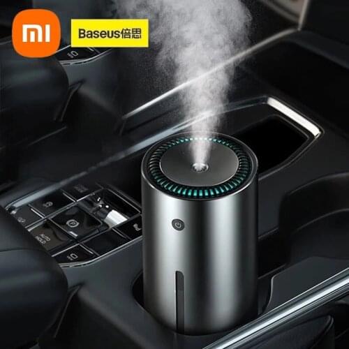 Xiaomi Baseus Car Air Humidifier Aluminium Alloy 300mL With LED Light For Auto Armo Home Office Accessories Car Air Humidifier