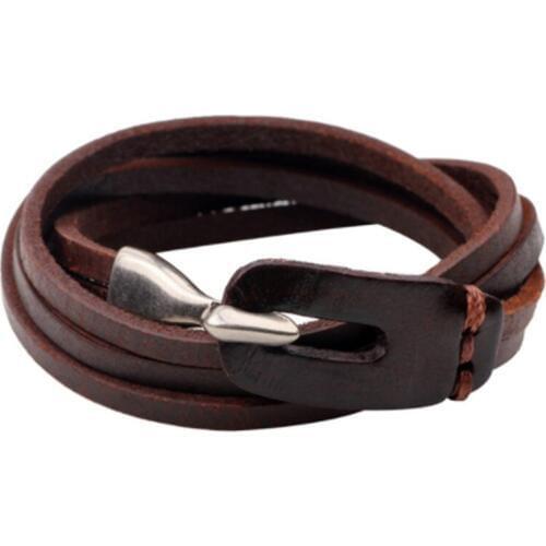 Joyme Charms Vintage Wrap Hooks Multilayer Leather anchor bracelet For Women Charm Men Bangles Bracelet Homme Fashion Jewelry