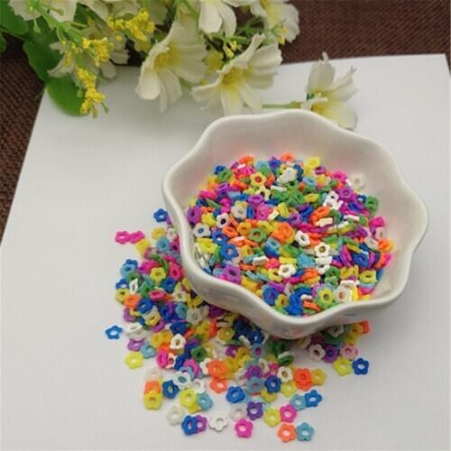 20g 5mm Mix Color Flower for Resin DIY Supplies Nails Art Polymer Clear Clay accessories DIY Sequins scrapbook shakes Craft