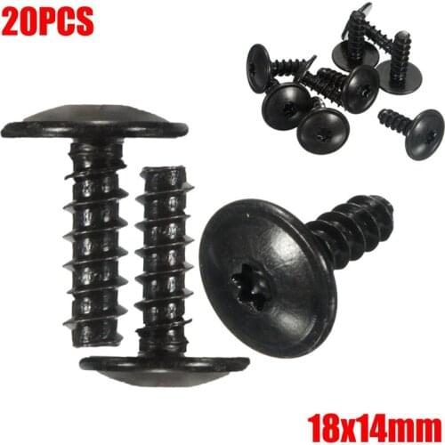 20Pcs Car Mudguard Screws Buckle Engine Cover Wheel Inner Liner Mud Flaps Fender Guard Torx Screws Self Tapping Clip For VW/AUDI