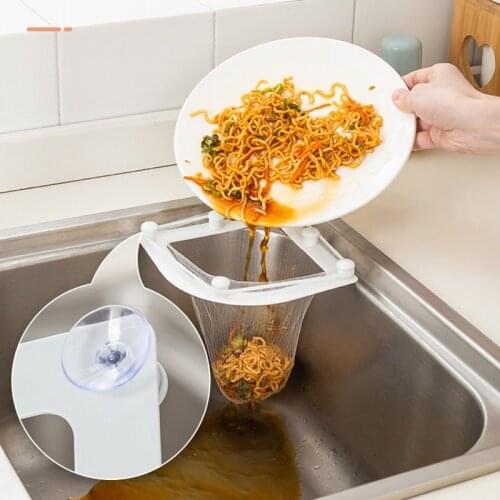 Sink Filter Bag Triangle Drainage Rack Disposable Soup Separation Filter Net Bag Anti-blocking Sink Filter Kitchen Gadgets