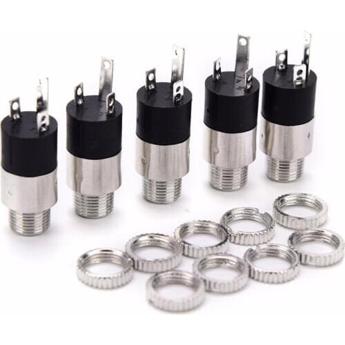 5Pcs/lot PJ392 Stereo Female Sockect Jack 3.5 Audio Headphone Connector 3.5mm