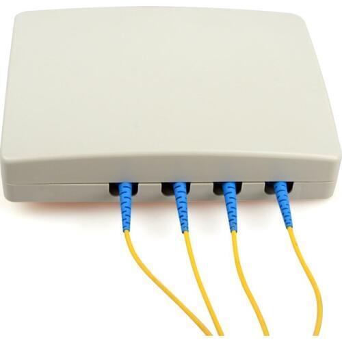 10pcs Fiber Optic Information box 4 core Optic Termintion Box 150*110*30mm FTTH fiber home box panel ABS plastic face plate BIG