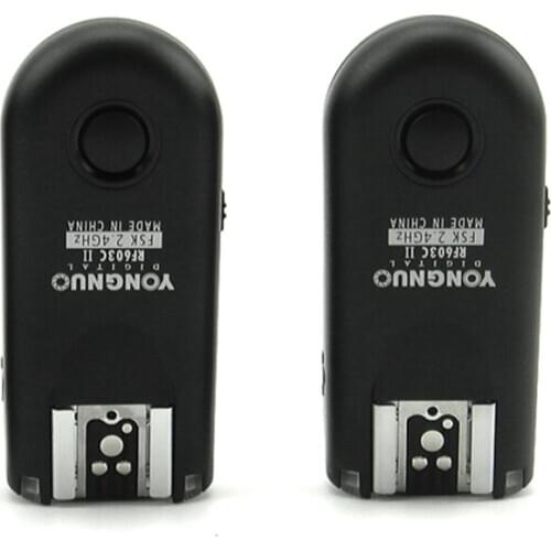 Yongnuo Wireless Flash Trigger Remote Control RF-603 II C1 2.4G For Canon 60D 1000D 550D 500D 450D 400D 300D T2i T1i XSi XTi