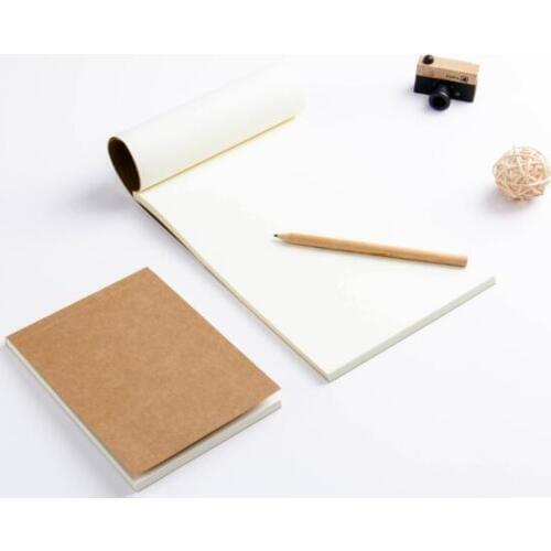 Kraft Graffiti Blank Spiral Notebook And Journal Planner Drawing Sketchbook Painting Notepad School Office Stationery
