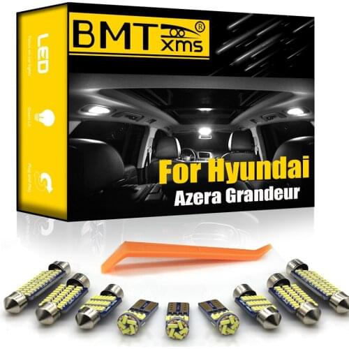 BMTxms Canbus For Hyundai Azera Grandeur XG TG HG IG 1998-2021 Vehicle LED Interior Light Kit License Plate Lamp Bulbs