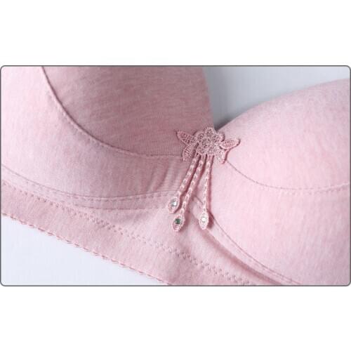 Plus Size Cotton Bra 46D 44C 44B 42D 42C 42B 40D 40C 40B 38D 38C 38B 36D 36C 34C 34D B C D Cup Top Bras Women Push Up Bh Vs C08