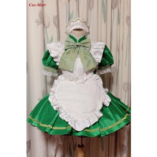 Anime Tokyo Mew Mew Midorikawa Retasu Cosplay Costume Cute Green Maid Dress Ball Activity Party Role Play Clothing Custom-Make