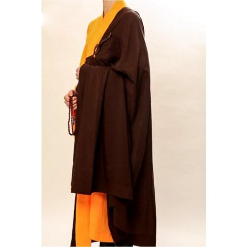 Woodenhook buddhist monk robesgown buddhism manyi lay kung fu meditation uniforms martial arts abbot suits haiqing famous brand