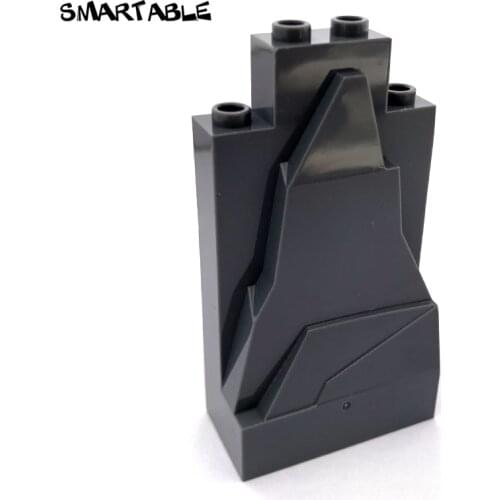 Smartable MOC 2x4x6 Stone Mountain Wall Block Parts Creative Toys Compatible 54782/47847 10pcs/lot