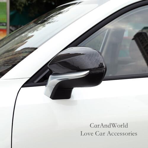 For Changan cs35 plus 2018 2019 2020 Side Door Rear View Mirror Frame Cover Rearview Molding Trims Garnish ABS Car Accessories