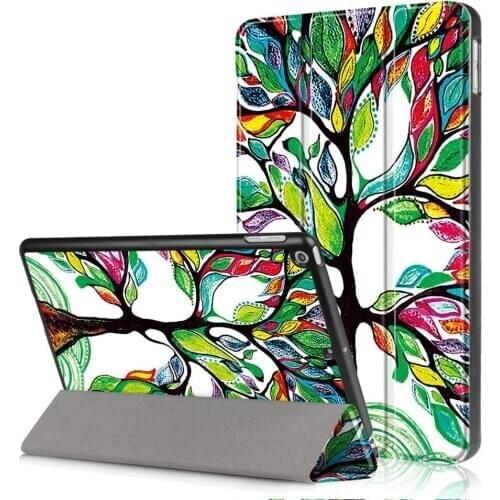 For iPad 9.7" 2017/2018 A1822 A1823 A1893 PU Leather Folding Folio Protective Case Auto With Sleep/Wake Function Kickstand Cover