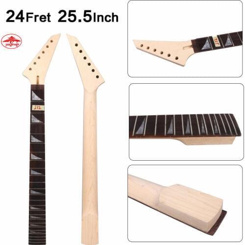 Maple guitar neck 24 Fret 25.5 Locking Nut Rosewood Fretboard Jackson Style #US