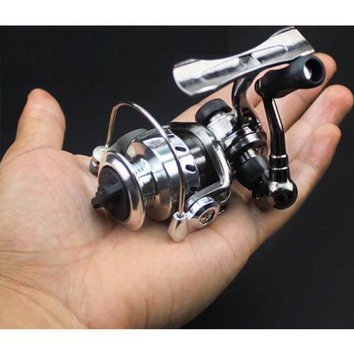 NEW Ice fishing reel wheel fish line wheel mini gear fly reels spinning carp metal drum trolling round line winder accessories