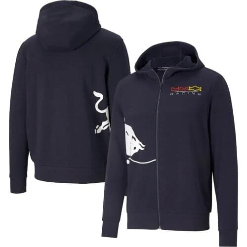 2021 season racing RB F1 Team racing fan red sweatshirt Teamline mens hoodie suit F1 hot sale full zipper sports jacket