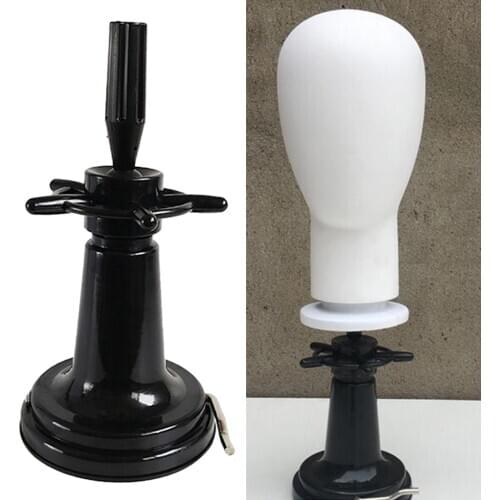 Desktop Mannequin Head Stand with Sucker Hairdressing Cosmetology Wig Cap / Hat / Mannequin Head Holder Storage