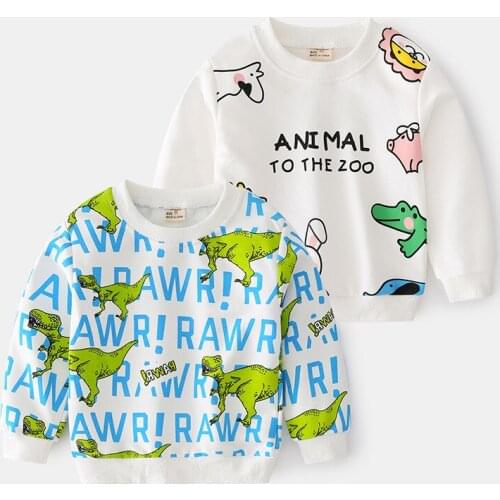 2021 New Long Sleeve Baby Clothing Children Sweater Fashion Cartoon Letters Toddler Girls Sweatshirt Autumn Pullover For Boy Top