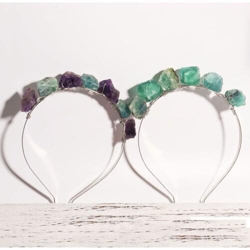 Irregular Round Crystal Crown Headband for Women Fashion Bohemia Luxury Jewelry New Designer Headband Wedding Hair Accessories