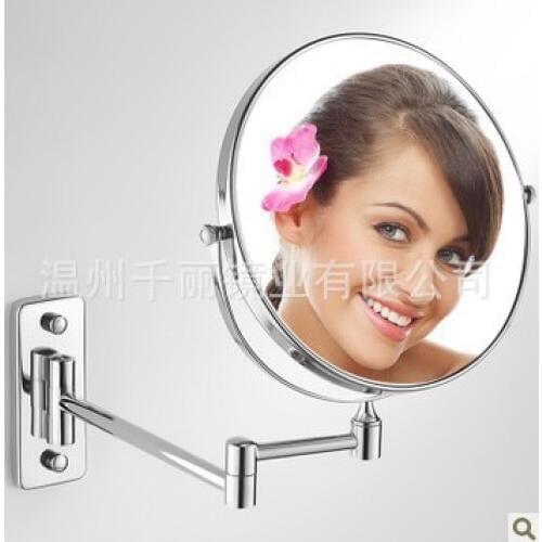 Advertising gifts double-sided folding wall high-grade copper makeup large mirror with beauty custom manufacturers wholesale pri