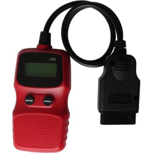 Handheld OBD2 Scanner V300 Truck Check Engine Fault ELM327 Car Diagnostic Tool Backlight LCD Display OBD 2 Code Reader