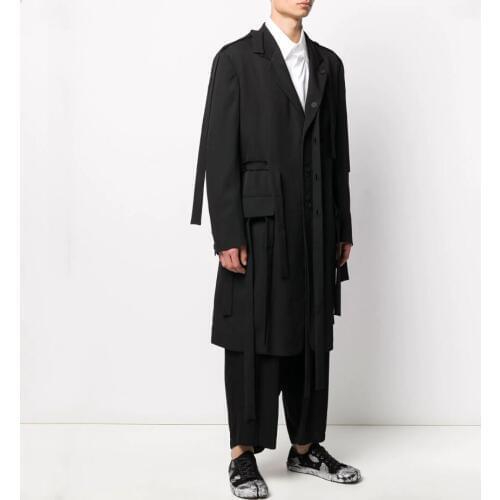 S-6XL! 2020 The new style of mens loose-fitting suit with asymmetrical suit stitching personality jacket goes with everything