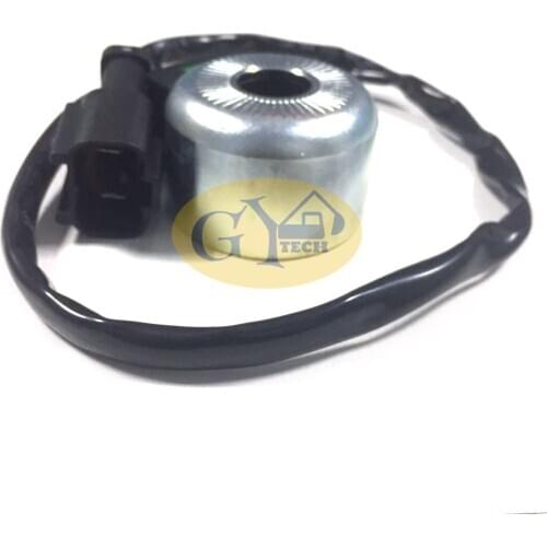 Silver color PC60-5 PC1205 PC60-6 OLD TYPE solenoid valve coil for Komatsu excavator PC120-5