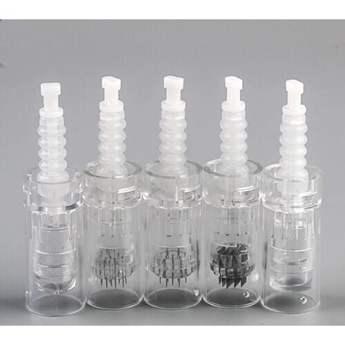 10/20/50/100pcs Screw Cartridge Replacement For Microneedling Pen Micro Nano Bayonet Needle Tips For Derma Pen Beauty Device