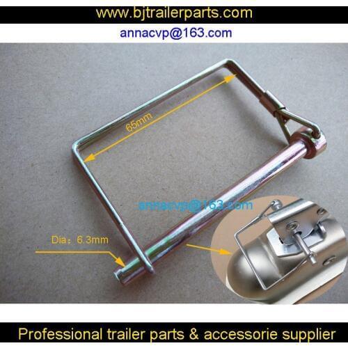 TRAILER COUPLER SAFETY SQUARE PIN 1/4"TRAILER PART-RV/Camper/Trailer TRAILER HITCH COUPLER SAFETY PIN CLIP