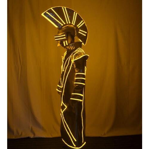 Future show Stage performance Luminous emperor costume nightclub bar music festival party KTV LED lighting dance costume