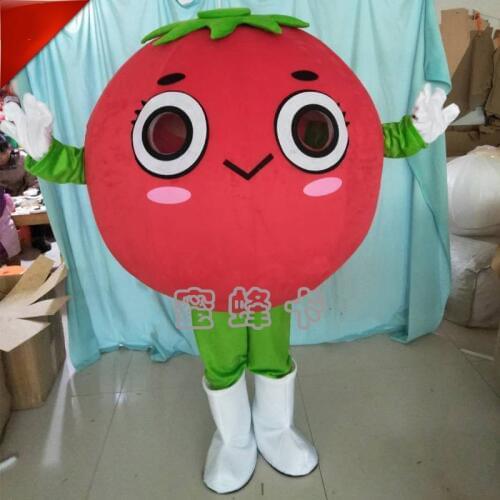Vegetables Theme Anime Cosplay Costumes Red Tomato Carnival Fancy Dress Apparel