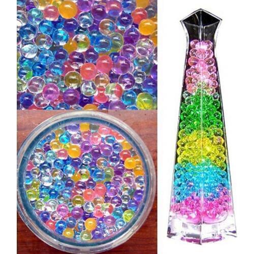 Home Decoration Crystal Mud Soil Plant Flower Jelly Crystal Soil Water Beads Water Pearls Vase Soil Gel Beads Balls For Kid Gift