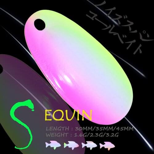 WALK FISH 1PCS 1.6G/2.3G/3.2G Noise Sequin Bait DIY Fishing Lures Spoon Sinking Metal Bait Hard Bait Pesca Fishing Accessories