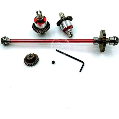 WLtoys 144001 Metal Upgrade Parts Differential Central Drive Shaft Motor Gear