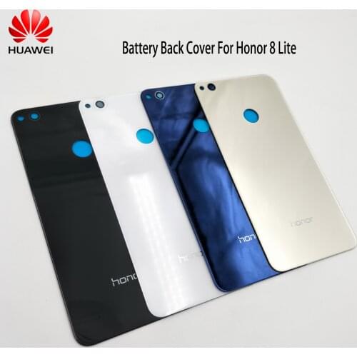 Huawei Honor 8 Lite Back Battery Cover Glass Panel Rear Door Housing Cover Case For Honor 8 Lite 8lite Battery Cover With Logo