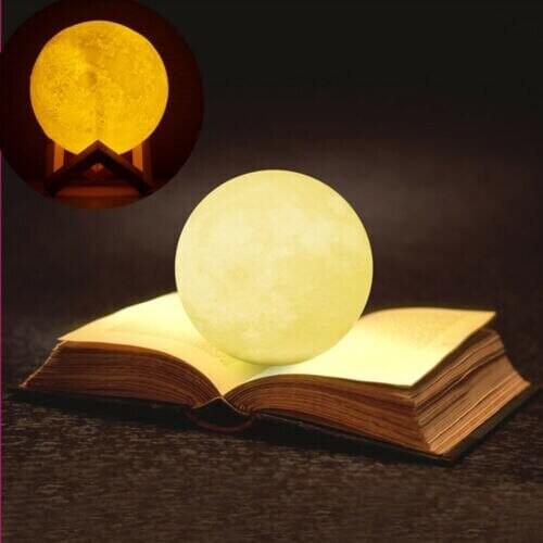 3D USB LED Magical Moon Night Adjustable brightness Light Moonlight Table Desk Moon Lamp Bedroom Decoration