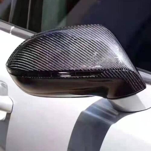 4-pcs Real Carbon Fiber For Audi A7 S7 RS7 11-17 Car Exterior Mirror Protection Cover Decoration Accessories (replacement parts)