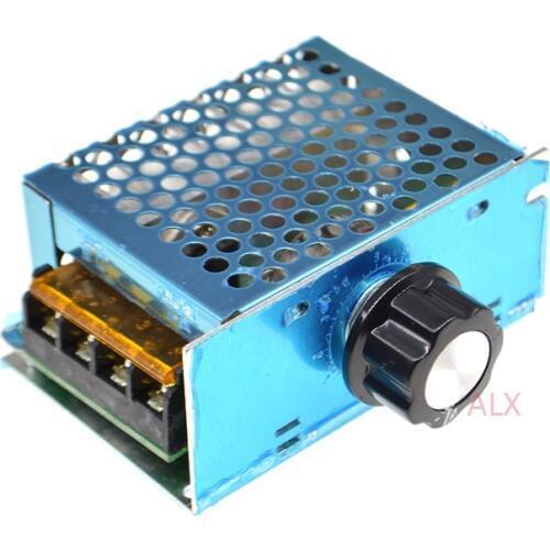 4000W high power AC PWM MOTOR SPEED CONTROLLER SCR Voltage regulator Dimming Dimmers Thermostat module AC 50 220v 41A Adjustable