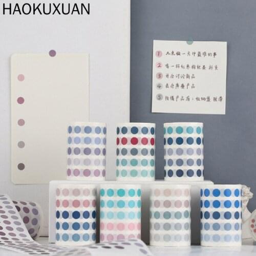 60mm*3m Fresh Colorful Gradients Dots Tape Scrap booking Masking Tapes Stationery School Office Supplies
