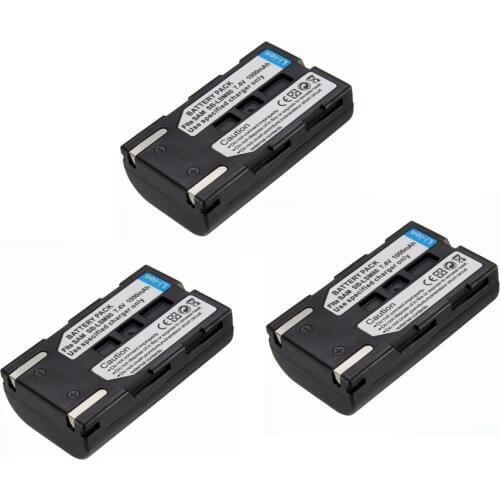 3Pcs/lot Camera Battery SB-LSM80 SB LSM80 SBLSM80 Rechargeable Camera Battery For SAMSUNG VP-DC175 VP-DC565 VP-DC575 SC-D357