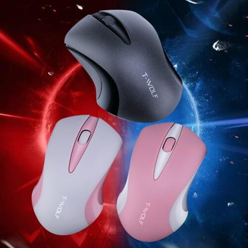 2.4G Mini Wireless Cordless Mouse for Computers Deskbtop Laptops Portable for Windows for Study Travel Battery Powered